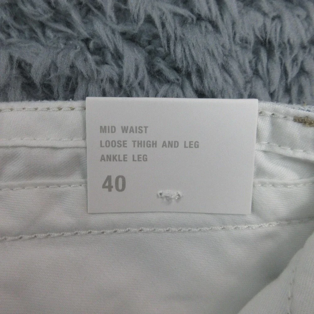 Zara Jeans Mens 32x29* Light Blue Mid Waist Loose Wide Leg Ankle NWT - Picture 13 of 16